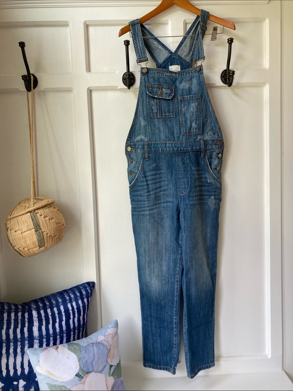 Hidden Jeans | Classic Medium Wash Blue Denim Overalls